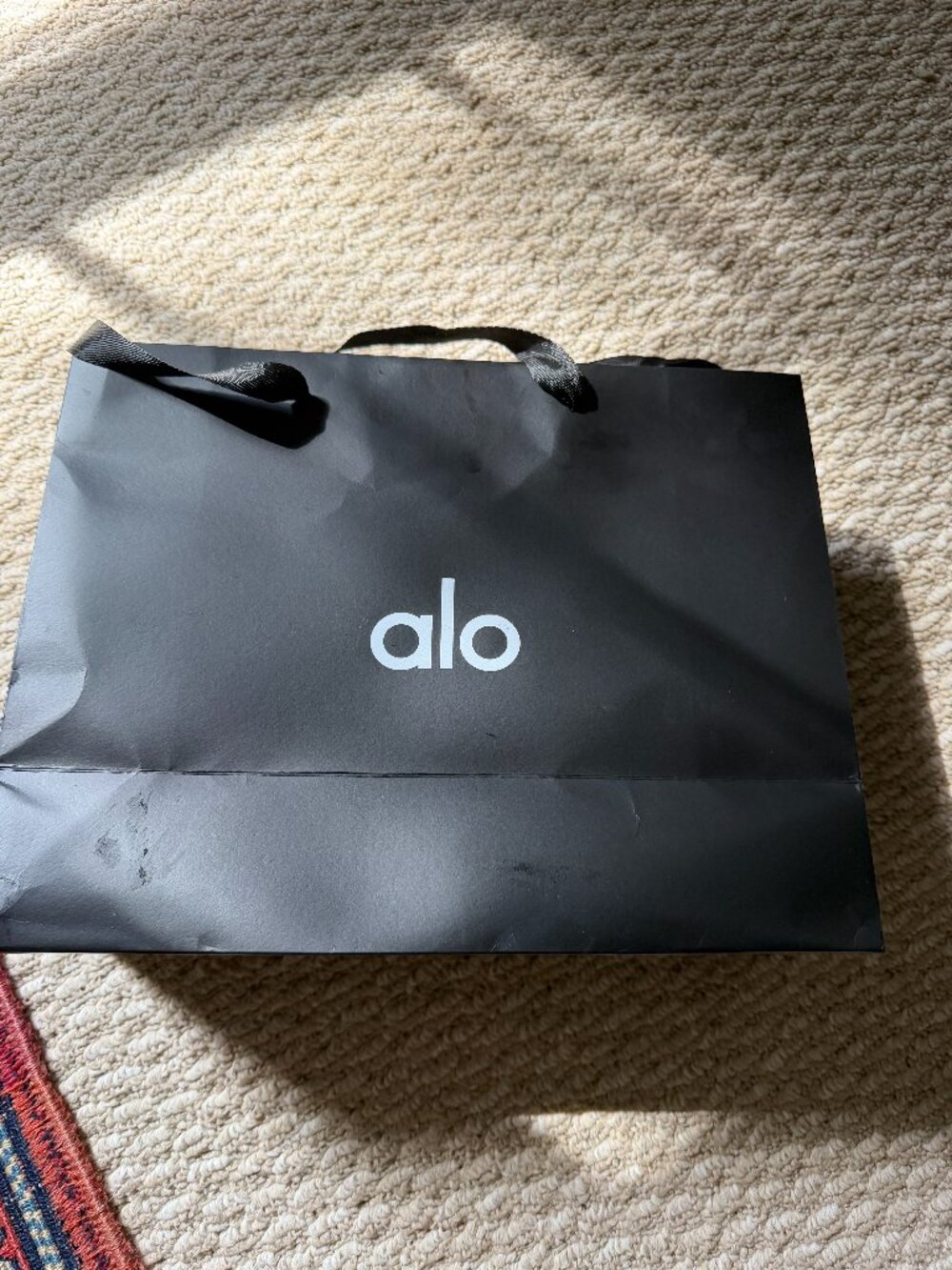 alo black Empty Shopping/ Tote Bag In Great Shape!